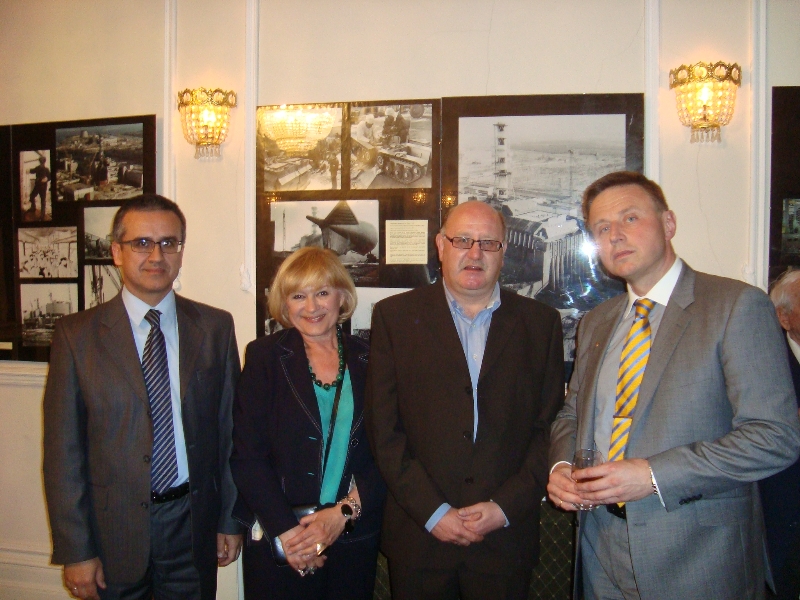 Tatiana Pereverzeva-Birch with representatives of AUGB and The Embassy of Ukraine in UK