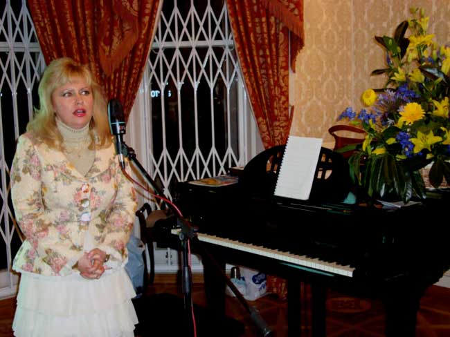 Fundraising concert by composer A Serenko at Embassy of Ukraine, London, November 2008