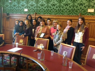 Meeting with The Baroness Caroline Cox. The House of Lords, Parliament, London