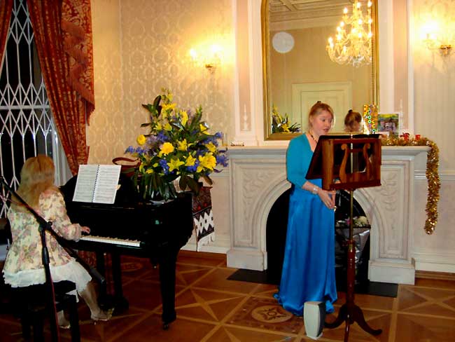 Fundraising concert by composer A Serenko at Embassy of Ukraine, London, November 2008