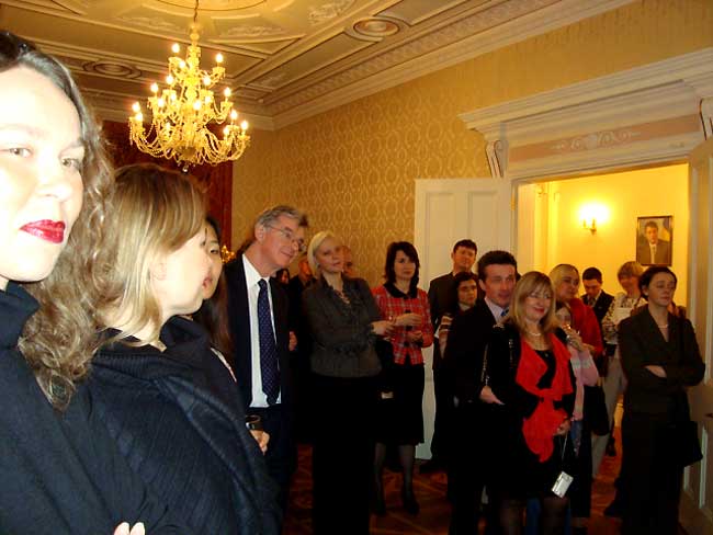 Fundraising concert by composer A Serenko at Embassy of Ukraine, London, November 2008