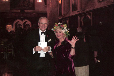 Chairman Captain CW Pile Royal Navy, Secretary/Managing Trustee Tatiana Pereverzeva-Birch at the fundraising Gala Concert in Arundel Castle